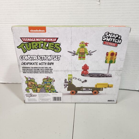 Teenage Mutant Ninja Turtles Construction Set Cheapskate W/ Ralph Raphael TMNT - Picture 2 of 5